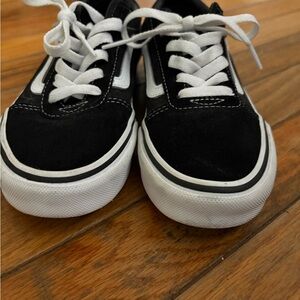Vans Kids Black and White Sneakers
